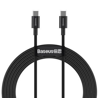 Kabel USB C Baseus Superior Sort 1 m