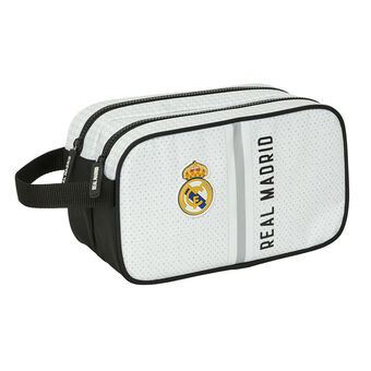 Rejsetoilettaske Real Madrid C.F. Hvid Grå Sportslig 26 x 15 x 12.5 cm