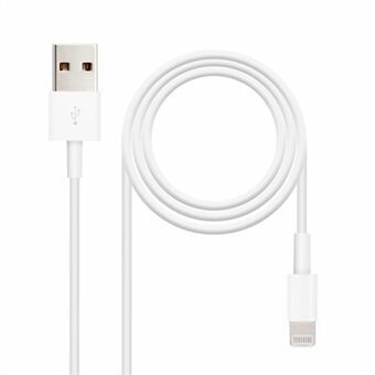 Data / opladerkabel med USB NANOCABLE 10.10.0400 Hvid 50 cm (1 enheder)