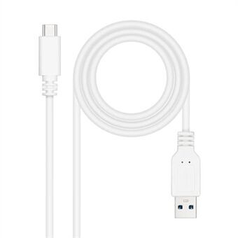 USB-C-kabel til USB NANOCABLE 10.01.4002-W Hvid 2 m