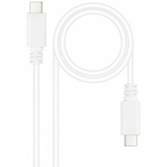 USB-kabel NANOCABLE 10.01.2301-W 1 m (1 enheder)