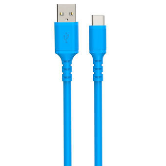 USB A til USB-C-kabel DCU Blå 1 m