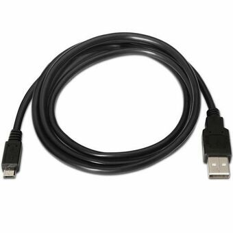 USB-kabel til micro USB Aisens A101-0028 Sort 1,8 m