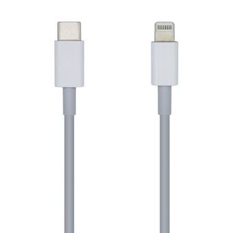 USB-C til Telefon-kabel Aisens A102-0442 Hvid 1 m (1 enheder)