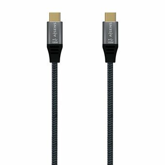 USB-C-kabel Aisens A107-0628 1 m Grå (1 enheder)