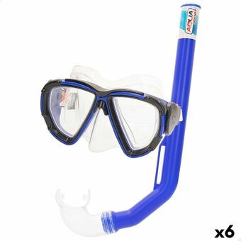 Snorkel beskyttelsesbriller og rør Colorbaby Aqua Sport Voksne (6 enheder)