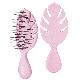 Børste til Glatning af Håret The Wet Brush Go Green Pink Mini