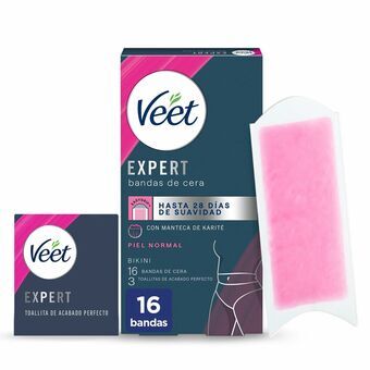 Bandas Depilatórias Corporais Veet Expert Bikini (16 enheder)