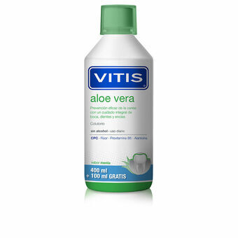 Mundskyllevand Vitis   Mint Aloe Vera 500 ml