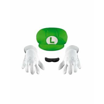 Tilbehør til Kostume Super Mario Kit Luigi 4 Dele