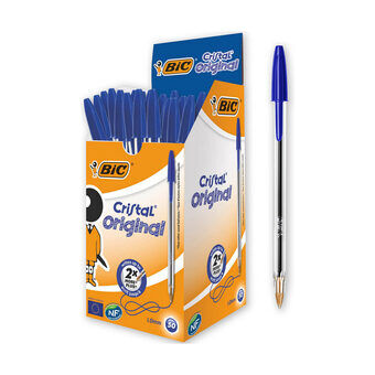 Kuglepen Bic Cristal 50 enheder Blå