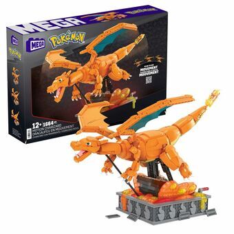 Konstruktionssæt Pokémon Mega Construx -  Motion Charizard 1664 Dele