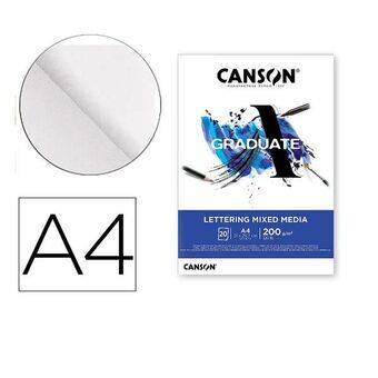 Tegneblok Canson C31250P028 Hvid A4 Papir