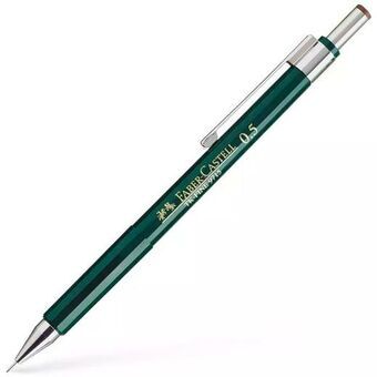 Skoletaske Faber-Castell 136500 Sort Grøn