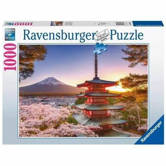 Puslespil Ravensburger 17090 Mount Fuji Cherry Blossom View 1000 Dele