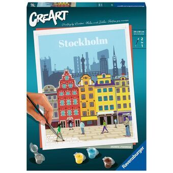 Maling efter tal sæt Ravensburger Stockholm