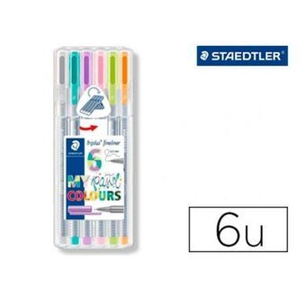 Sæt med Fiberpenne Staedtler 334 SB6CS1 (6 enheder)