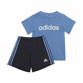 Sportstøj til Baby Adidas 3 Stripes Blå - 0-3 Måneder