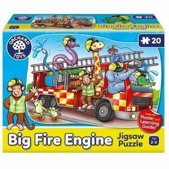 Puslespil Orchard Big fire Engine (FR)