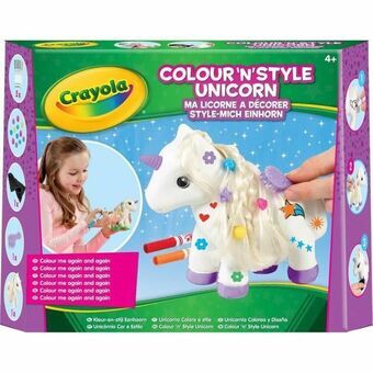 Håndværksspil Crayola Decorate your Unicorn (FR) Rød Multifarvet