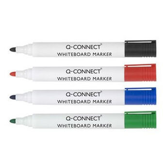 Whiteboard-pen Q-Connect KF26038 Hvid Multifarvet (4 enheder)