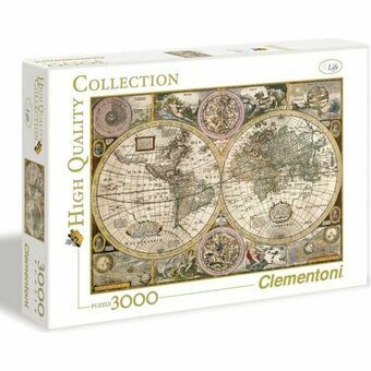 Puslespil Clementoni Old Map 33531.2 188 x 84 cm 3000 Dele