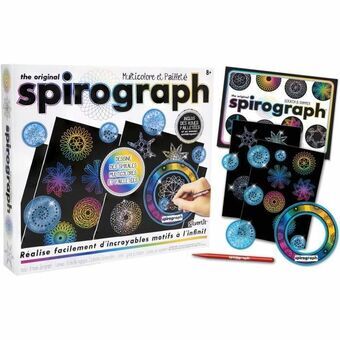 Tegningssæt Spirograph Silverlit Sort