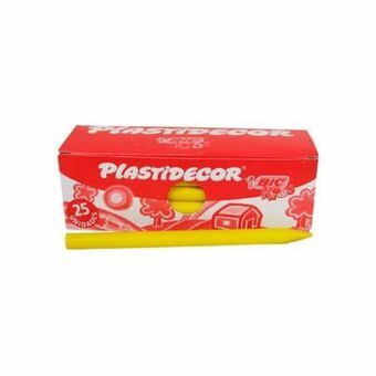 Farvevoks Plastidecor 816971 Gul Plastik 25 Dele