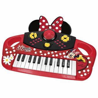 Legetøjsklaver Minnie Mouse Rød Elektrisk