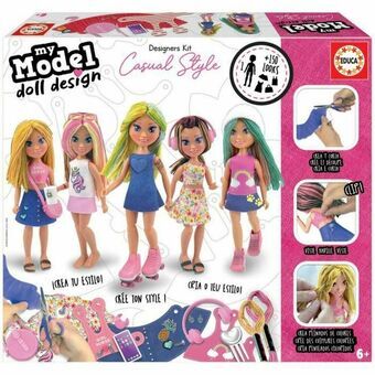 Lærerigt Spil Educa My Model Doll Design Casual Multifarvet (1 Dele)