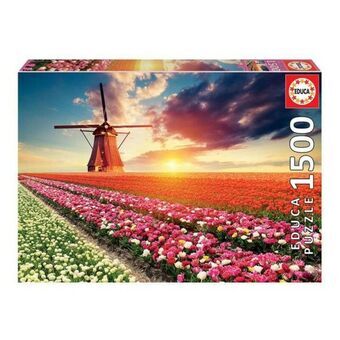 Puslespil Educa Fields of Tulips 18465 1500 Dele