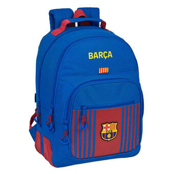 Skoletaske F.C. Barcelona 21/22 Rødbrun Marineblå 32 x 42 x 15 cm