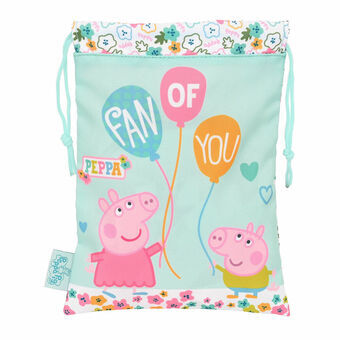 Rygsæk med Snore Peppa Pig Cosy corner Multifarvet Lyseblå 20 x 25 cm