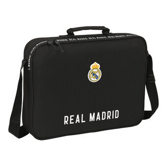 Skole skoletaske Real Madrid C.F. Sort 38 x 28 x 6 cm