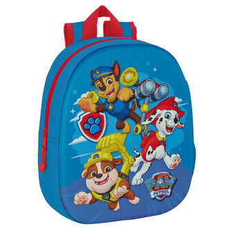 Skoletaske The Paw Patrol 3D 27 x 33 x 10 cm Blå