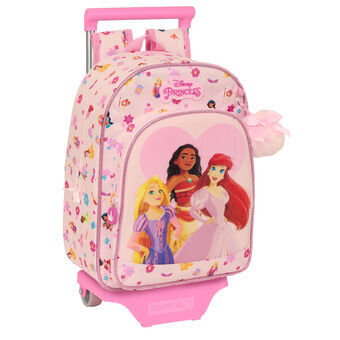 Skolerygsæk med Hjul Disney Princess Summer Adventures 26 x 34 x 11 cm