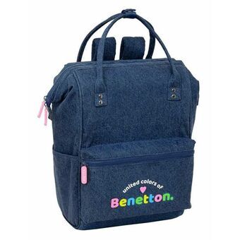 Skoletaske Benetton Denim 27 x 40 x 19 cm