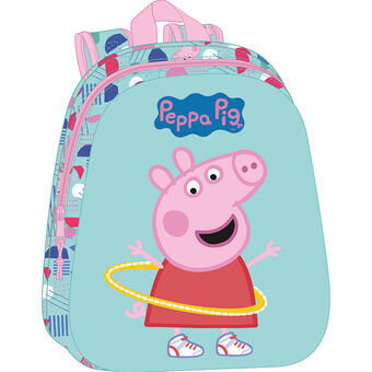 Skoletaske Peppa Pig Grøn Pink 27 x 33 x 10 cm