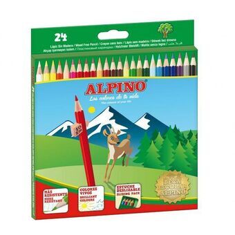 Farveblyanter Alpino AL010658 Multifarvet 24 Dele