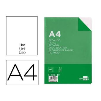 Udskifter Liderpapel RF10 Hvid A4 100 Ark