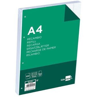 Udskifter Liderpapel RA01 Hvid A4 100 Ark