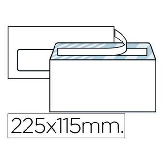 Konvolutter Liderpapel SB09 Hvid Papir 115 x 225 mm (25 enheder)