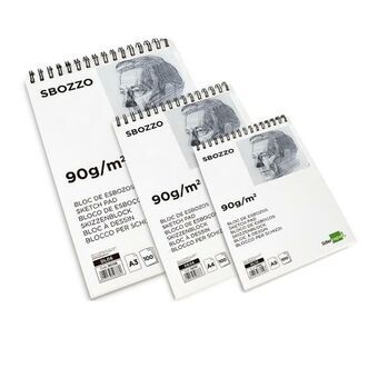 Tegneblok Liderpapel DL06 Hvid 100 Ark A3