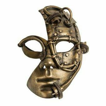 Maske My Other Me Sort Steampunk