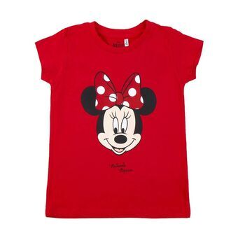 Børne Kortærmet T-shirt Minnie Mouse Rød - 6 år