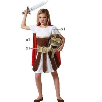 Kostume til børn Gladiator Pige - 3-4 år