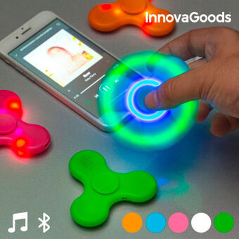 InnovaGoods LED Spinner med Højttaler og Bluetooth