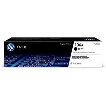 Original toner HP W1106A Sort