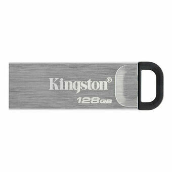 USB-stik Kingston Kyson Sort Sølvfarvet 128 GB