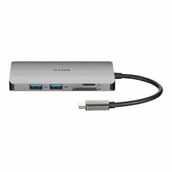 USB Hub C D-Link Sølvfarvet 100 W